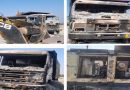 रांची में उग्रवादियों ने तीन हाईवा,एक लोडर और डीजी को किया आग के हवाले