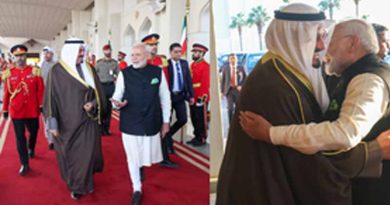 In special gesture, Kuwait’s Prime Minister sees-off PM Modi atairport after conclusion of historic visit