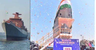 Indian Navy’s self-reliance strengthened with launch of frigate ‘Tavasya’