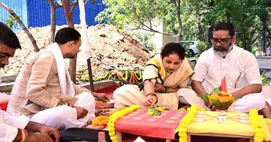 मुख्यमंत्री हेमंत सोरेन ने नये आवास की रखी आधारशिला